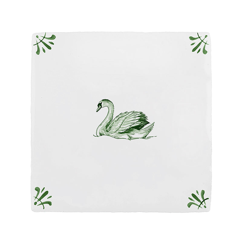 Swan Delft Tile