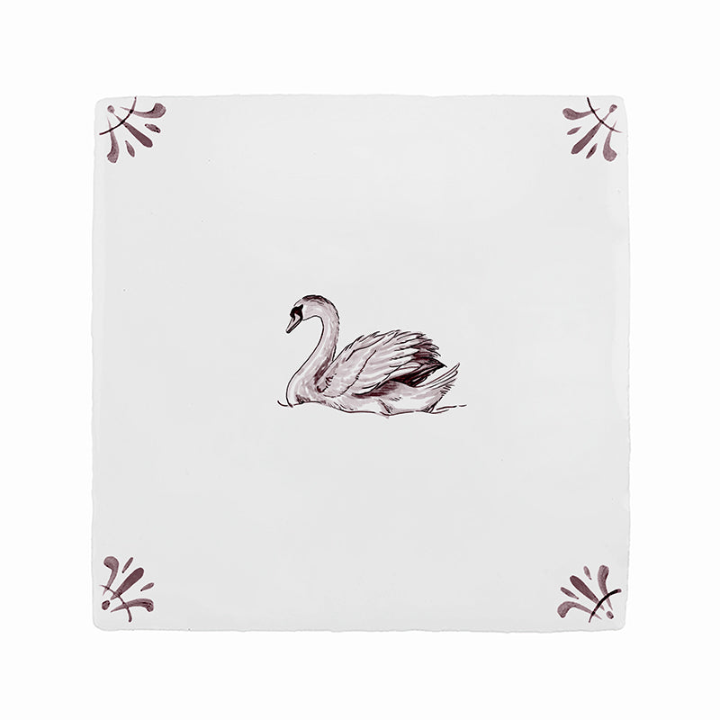 Swan Delft Tile