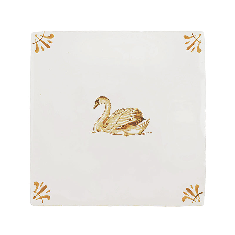 Swan Delft Tile