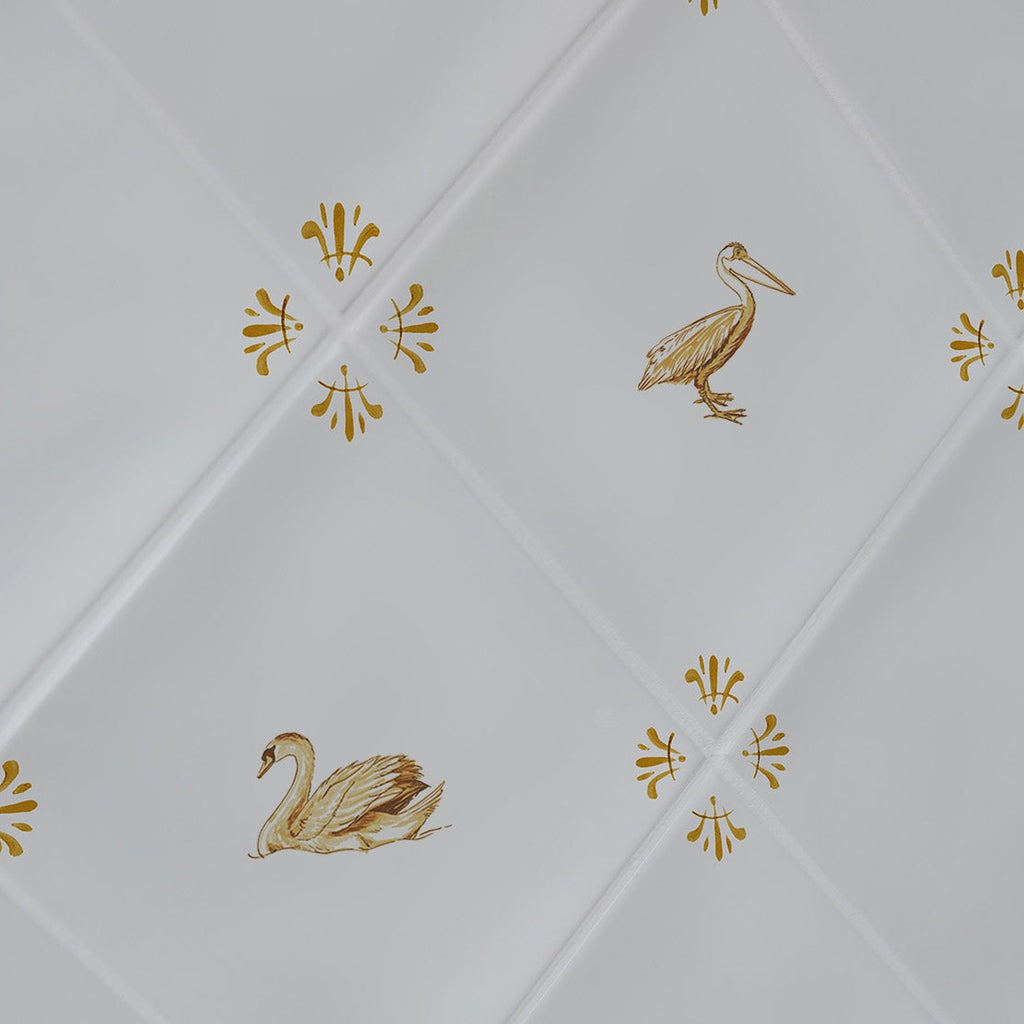 Swan Delft Tile