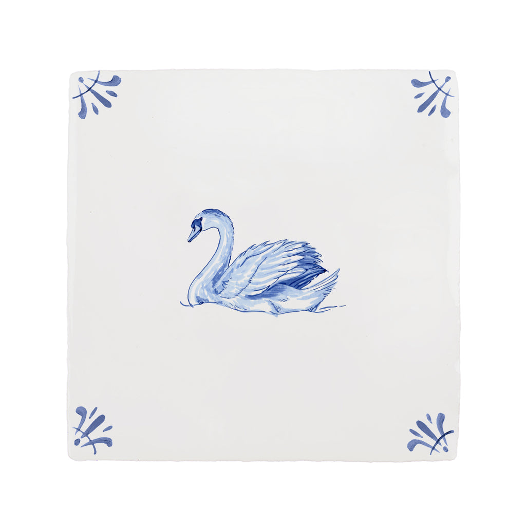 Swan Delft Tile