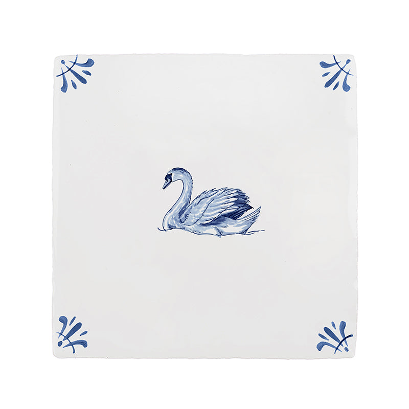 Swan Delft Tile