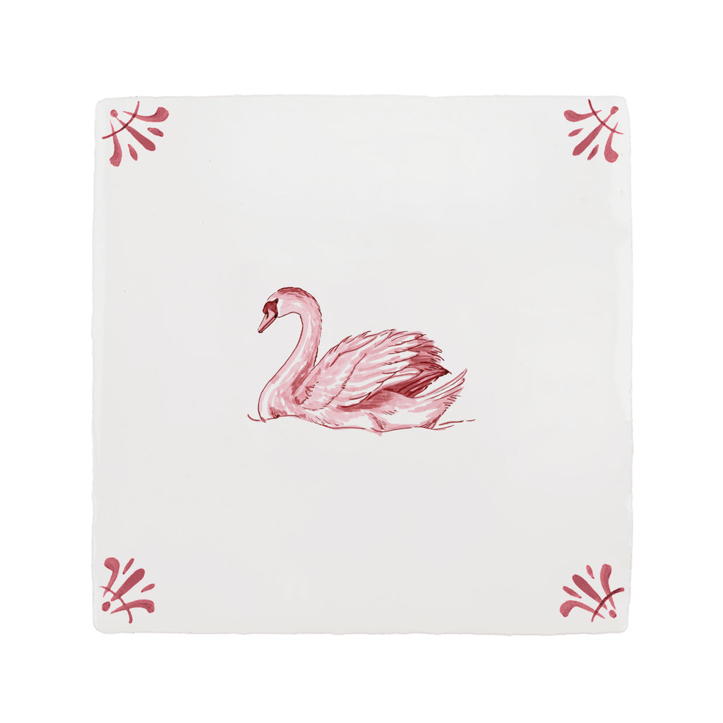 Swan Delft Tile