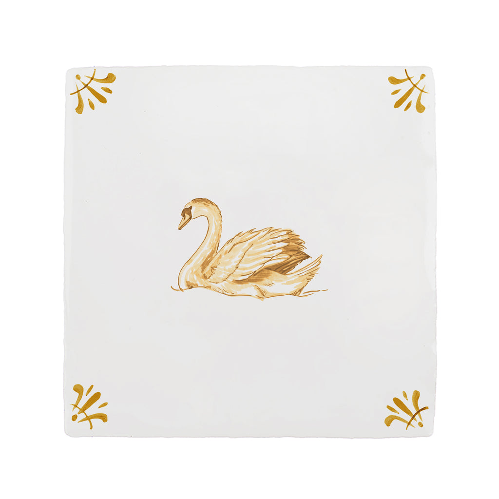 Swan Delft Tile