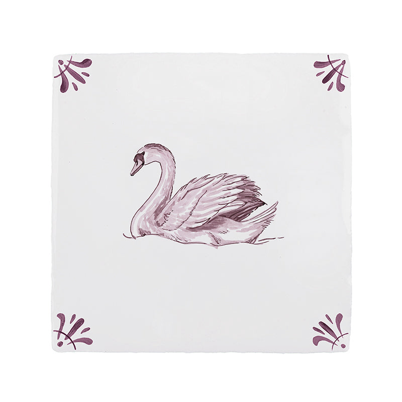 Swan Delft Tile