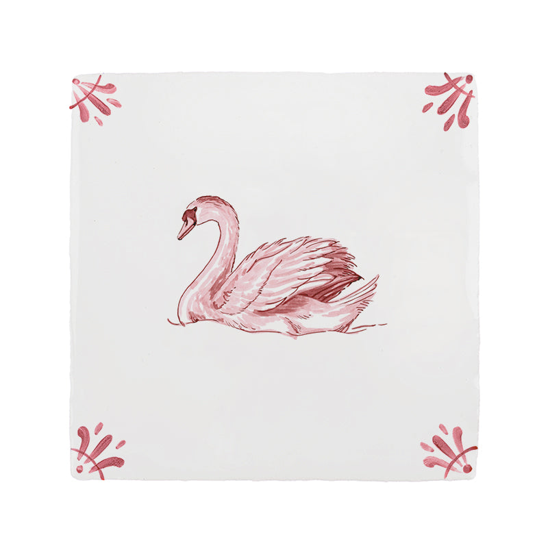 Swan Delft Tile