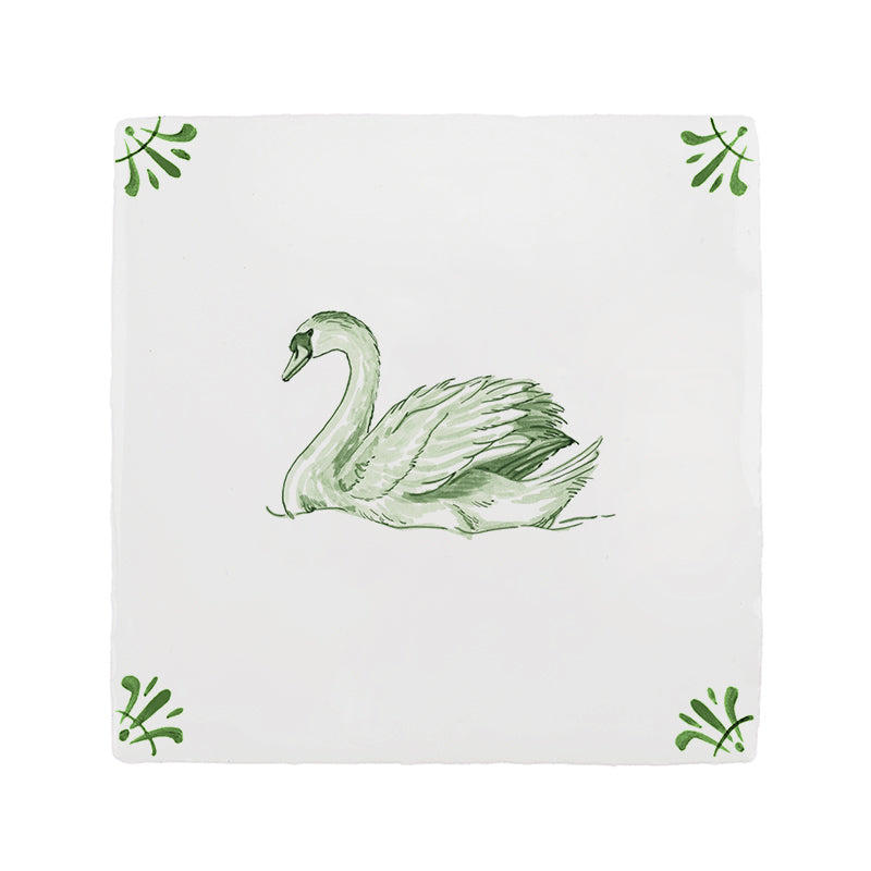 Swan Delft Tile