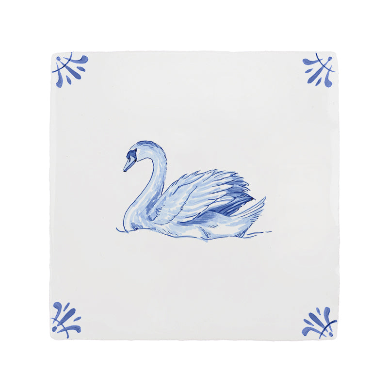 Swan Delft Tile