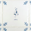 Sweet Pea Delft Tile, Gold Lustre