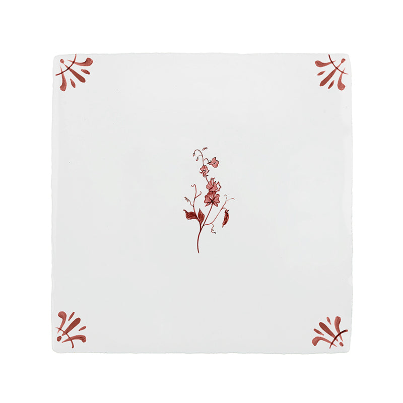 Sweet Pea Delft Tile
