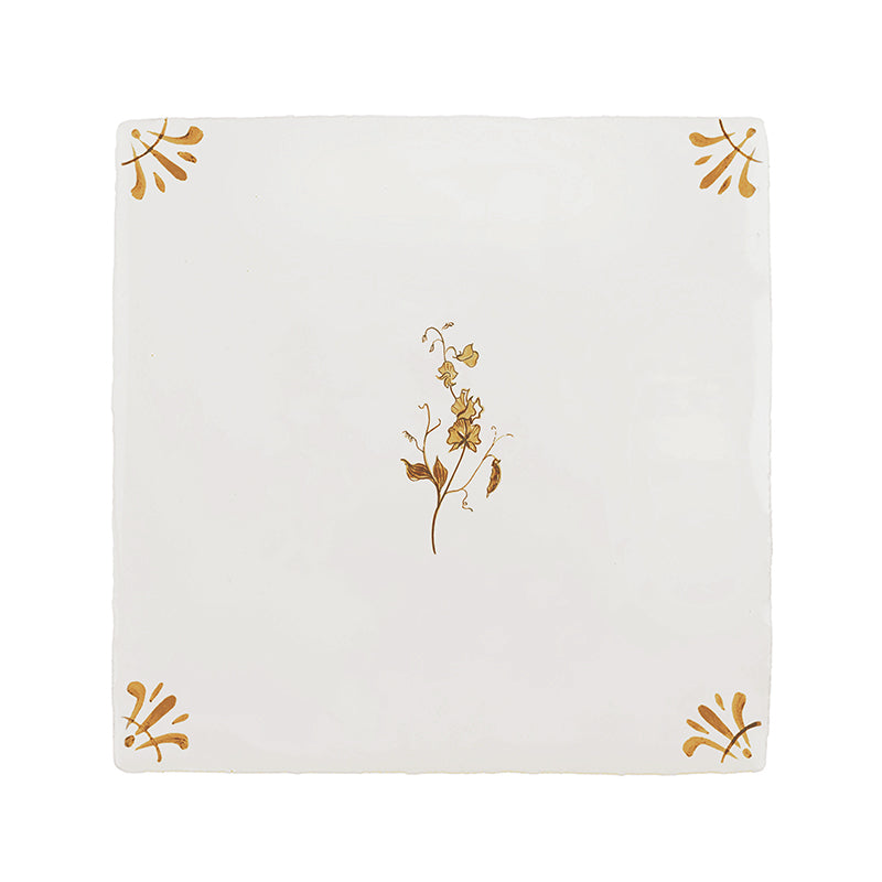 Sweet Pea Delft Tile