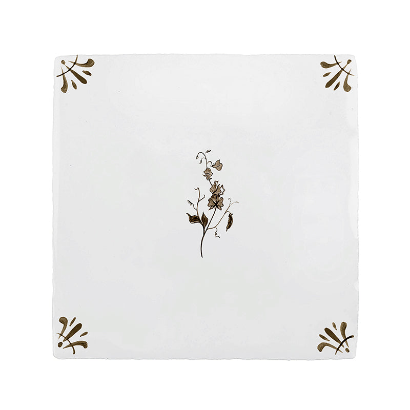 Sweet Pea Delft Tile