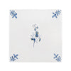 Sweet Pea Delft Tile, Gold Lustre