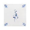 Sweet Pea Delft Tile, Gold Lustre