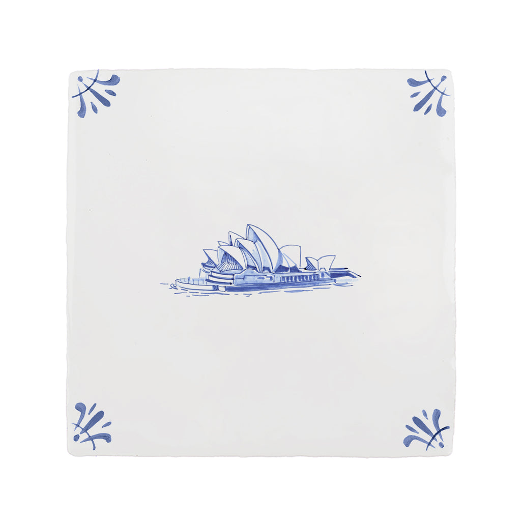 Sydney Opera House Delft Tile