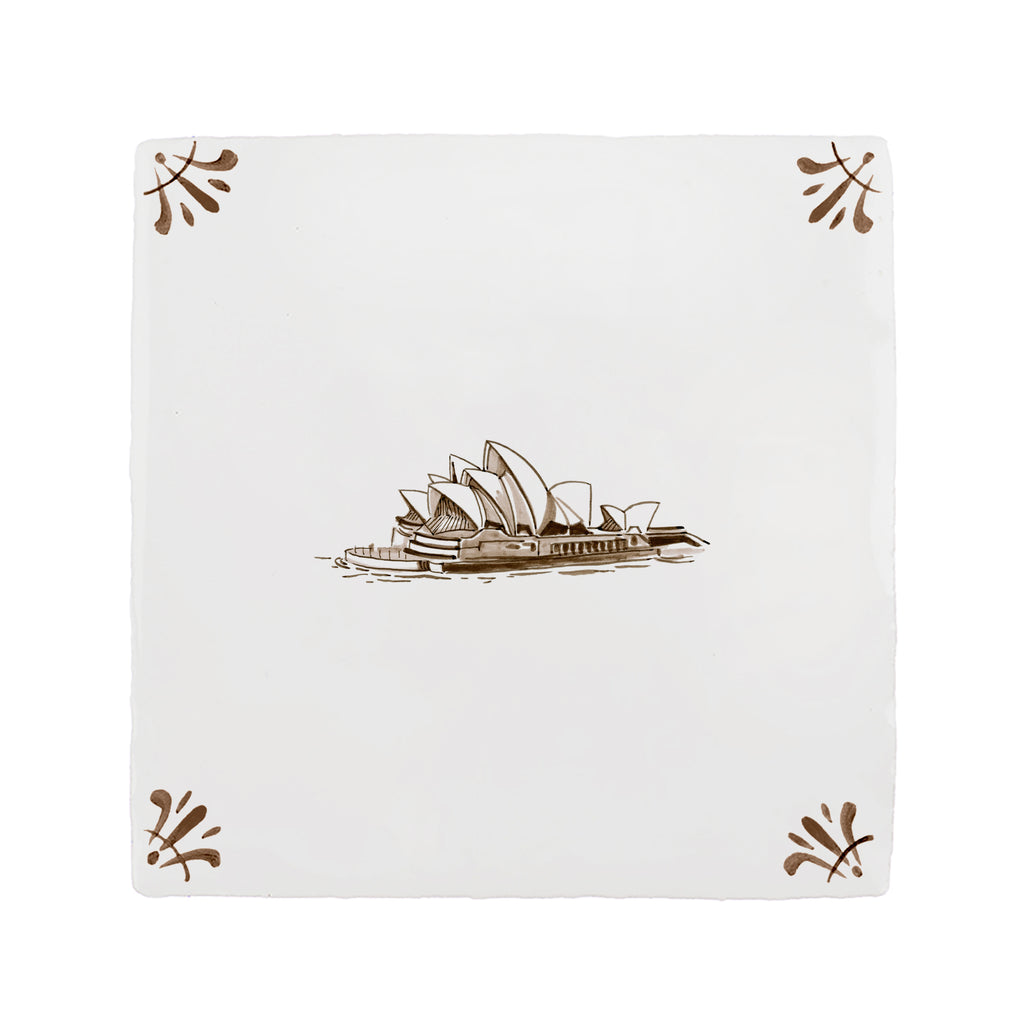 Sydney Opera House Delft Tile