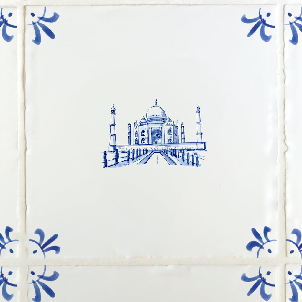 Taj Mahal Delft Tile