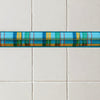 Tartan Dado Trim, Aqua Cyan