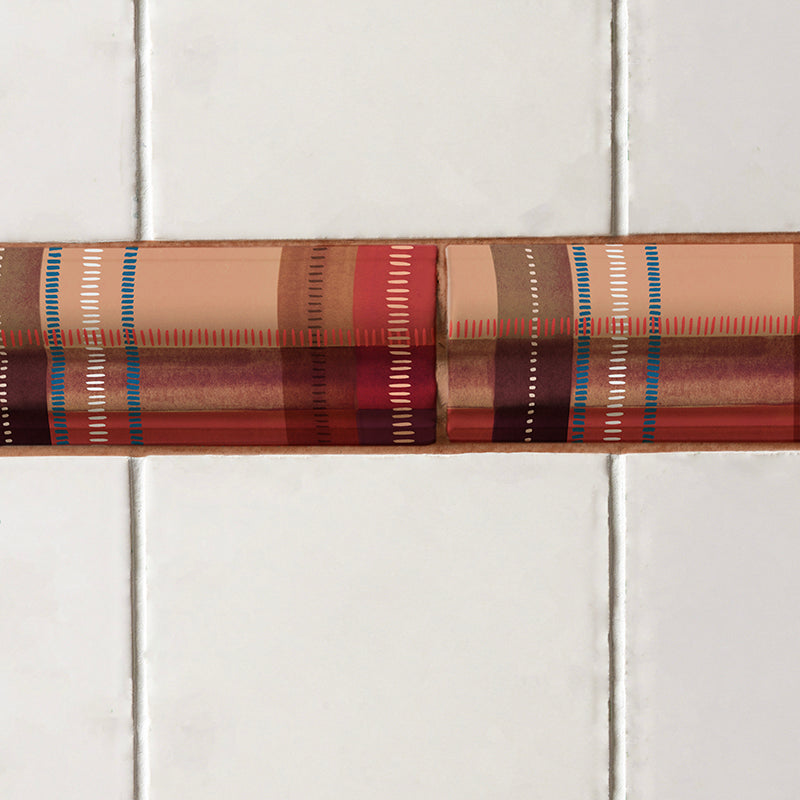 Tartan Dado Trim, Chestnut