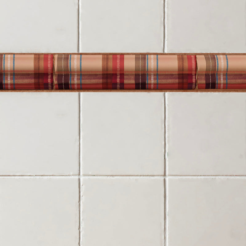 Tartan Dado Trim, Chestnut