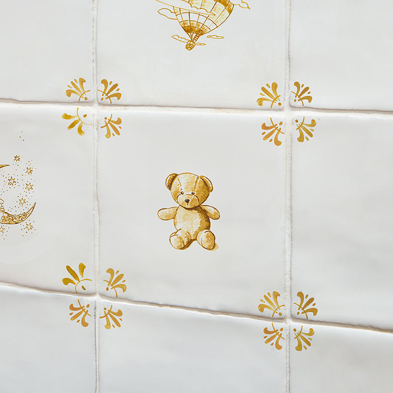 Teddy Bear Delft Tile