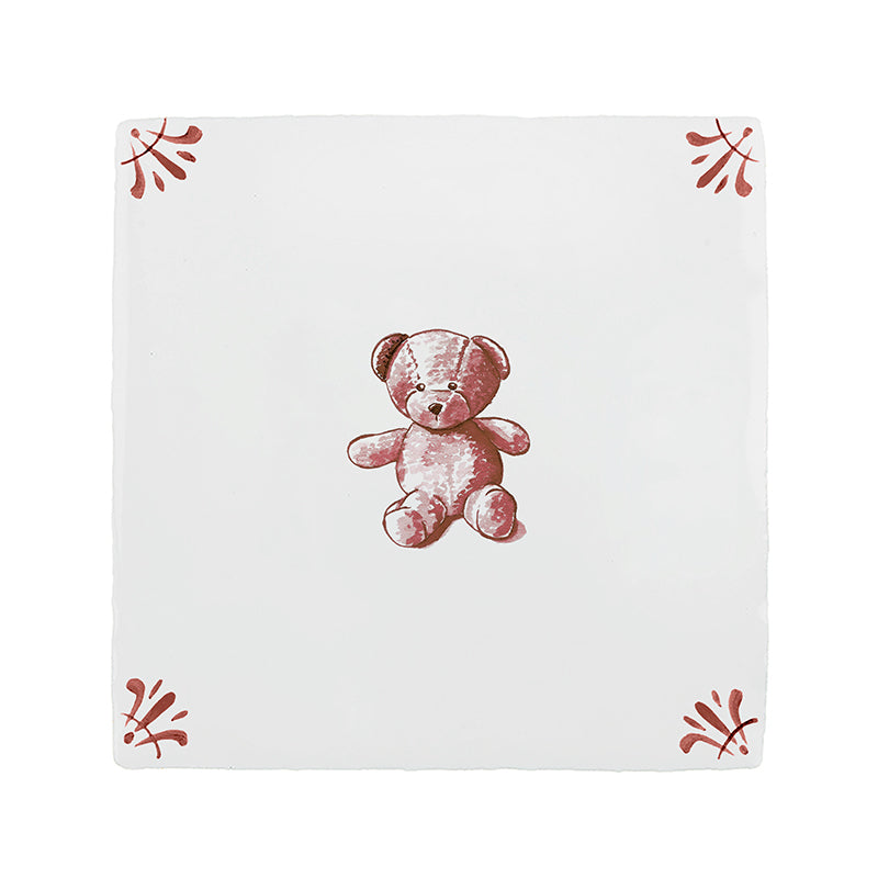 Teddy Bear Delft Tile