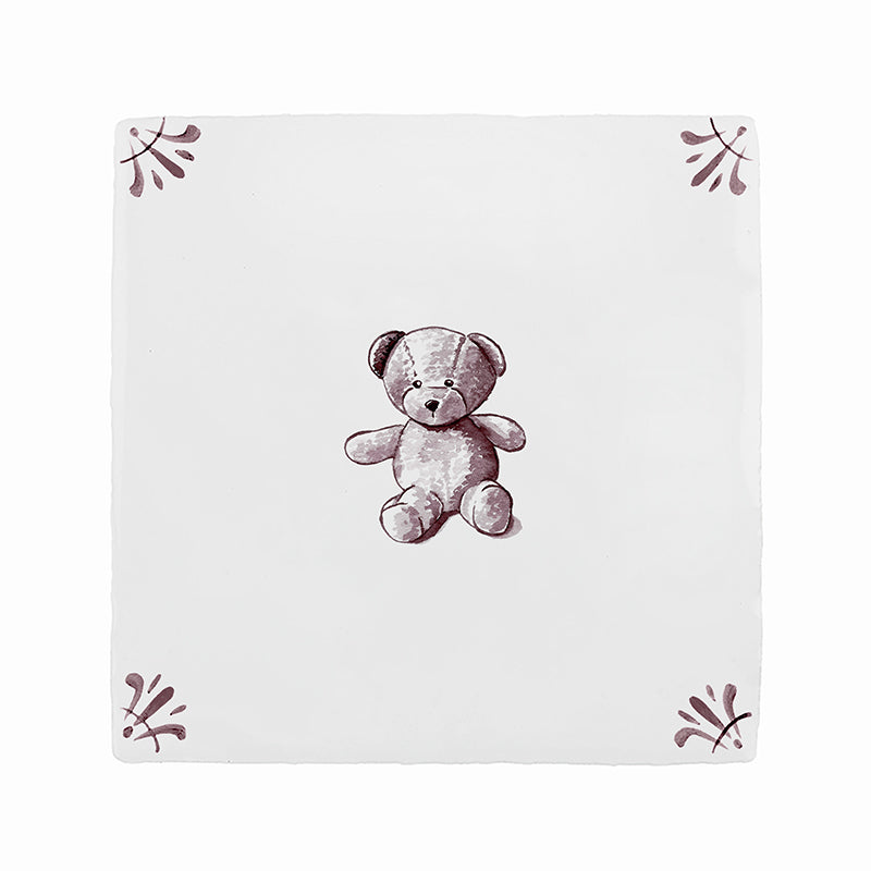 Teddy Bear Delft Tile