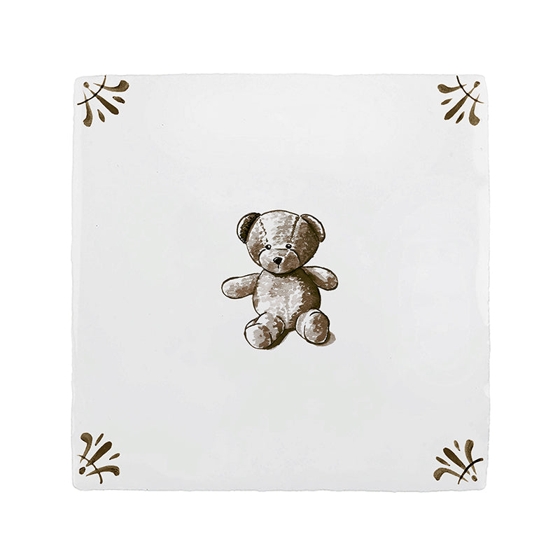 Teddy Bear Delft Tile