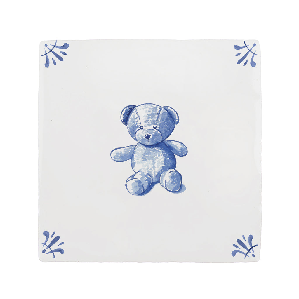 Teddy Bear Delft Tile