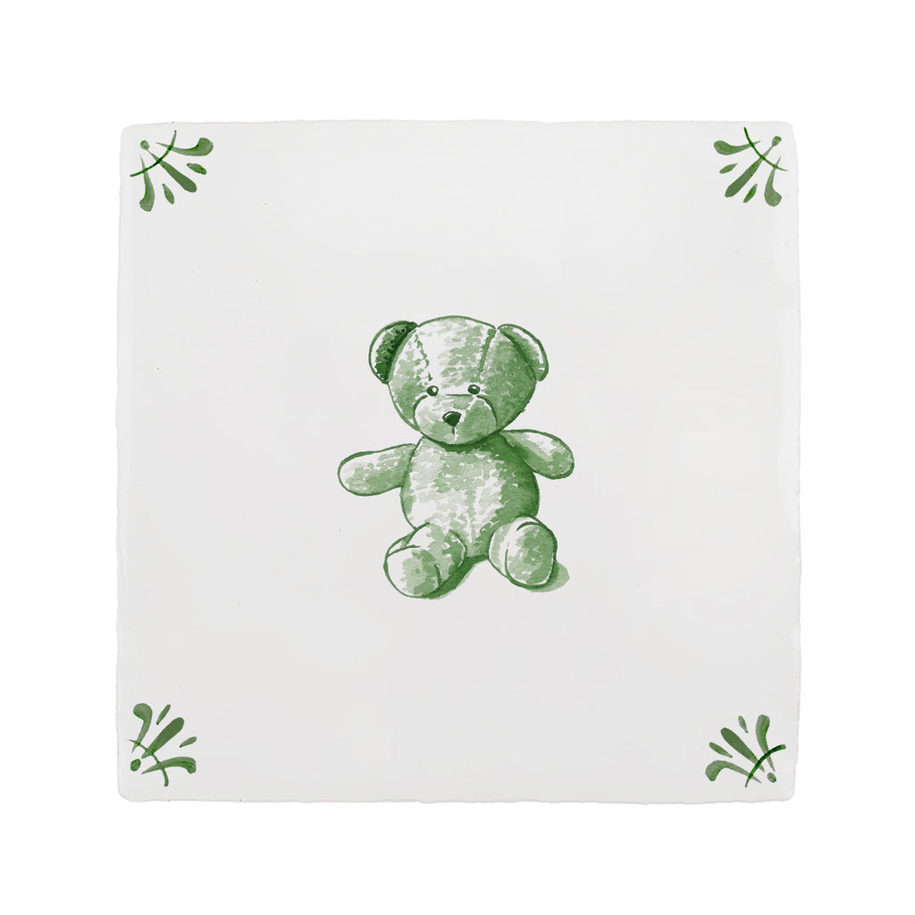 Teddy Bear Delft Tile