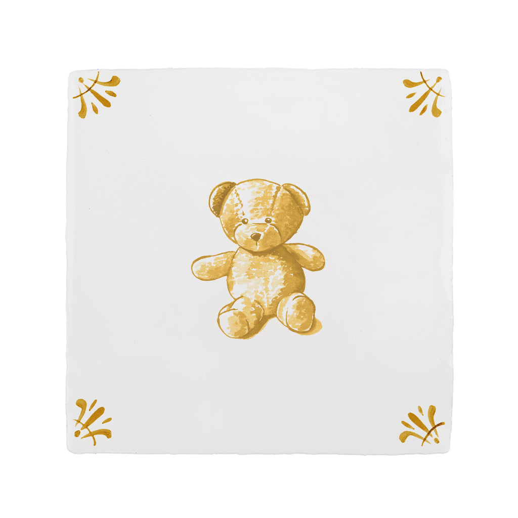 Teddy Bear Delft Tile