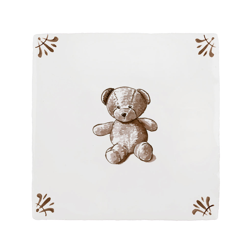Teddy Bear Delft Tile