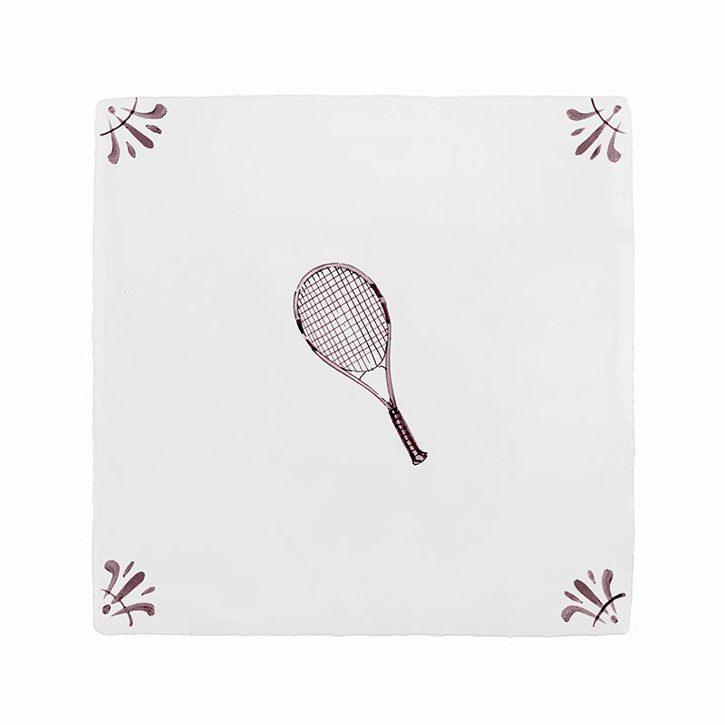 Tennis Racket Delft Tile