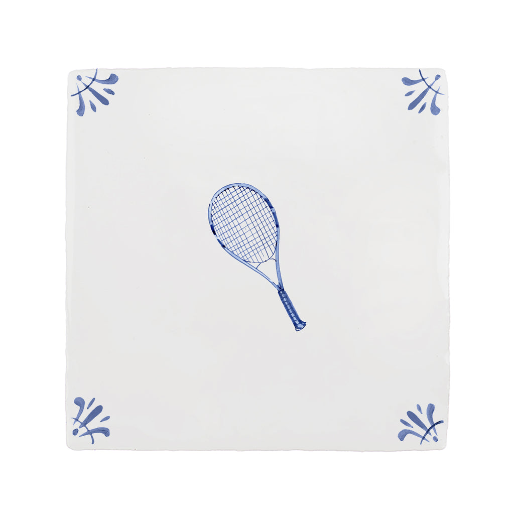 Tennis Racket Delft Tile