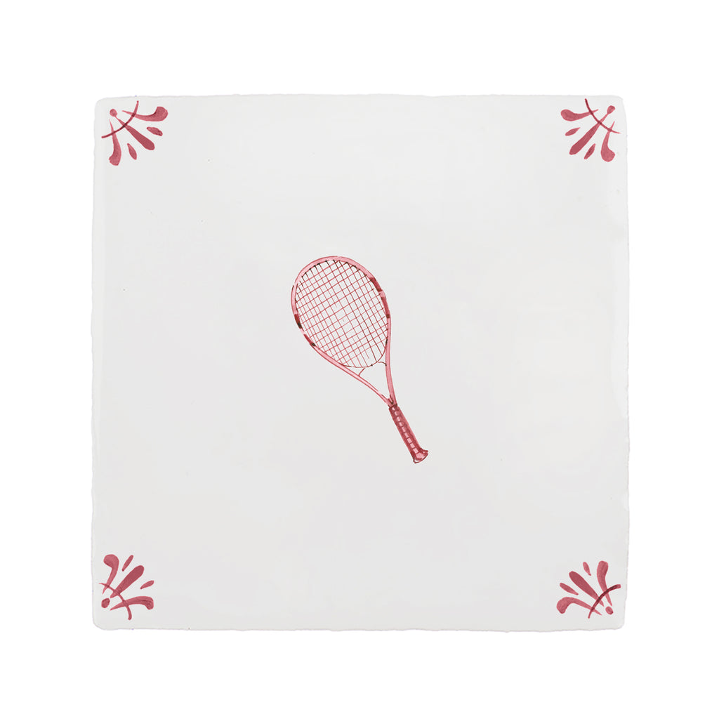 Tennis Racket Delft Tile