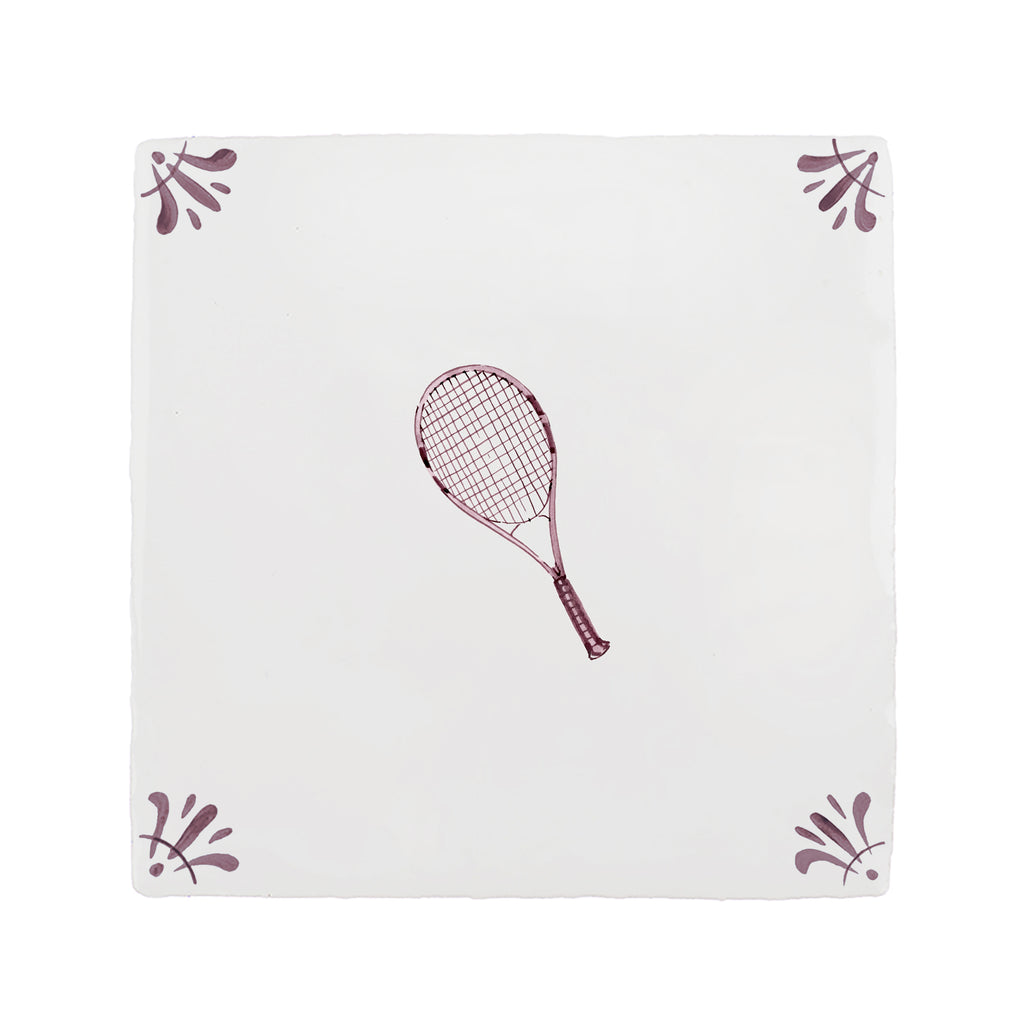 Tennis Racket Delft Tile