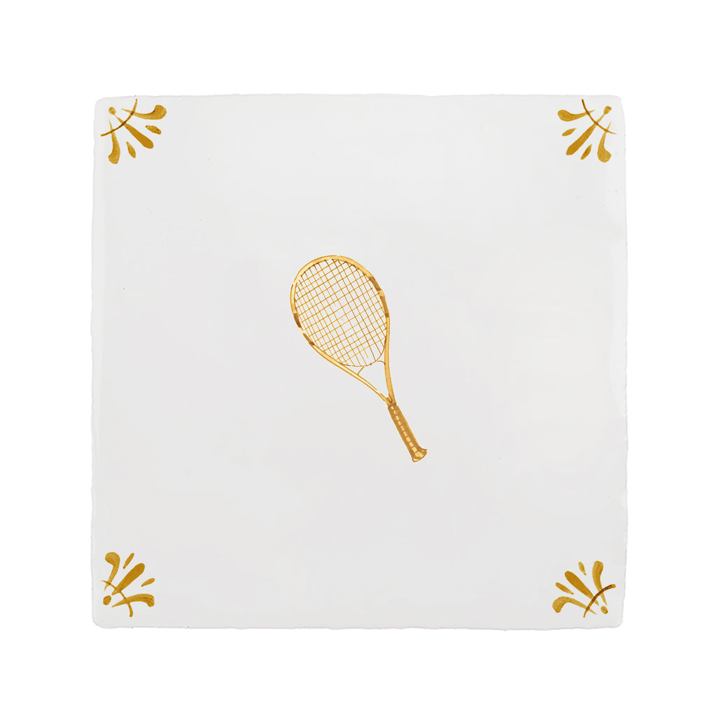 Tennis Racket Delft Tile