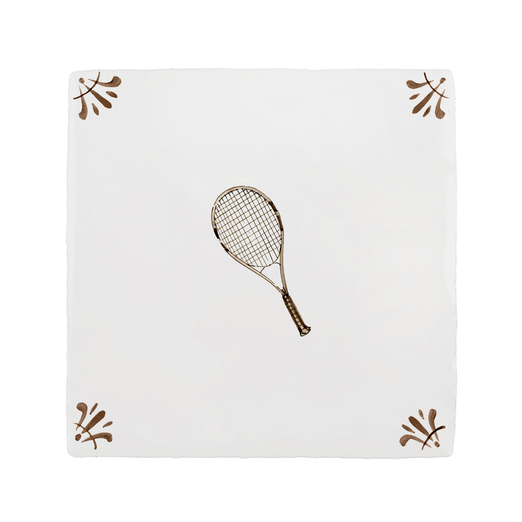 Tennis Racket Delft Tile