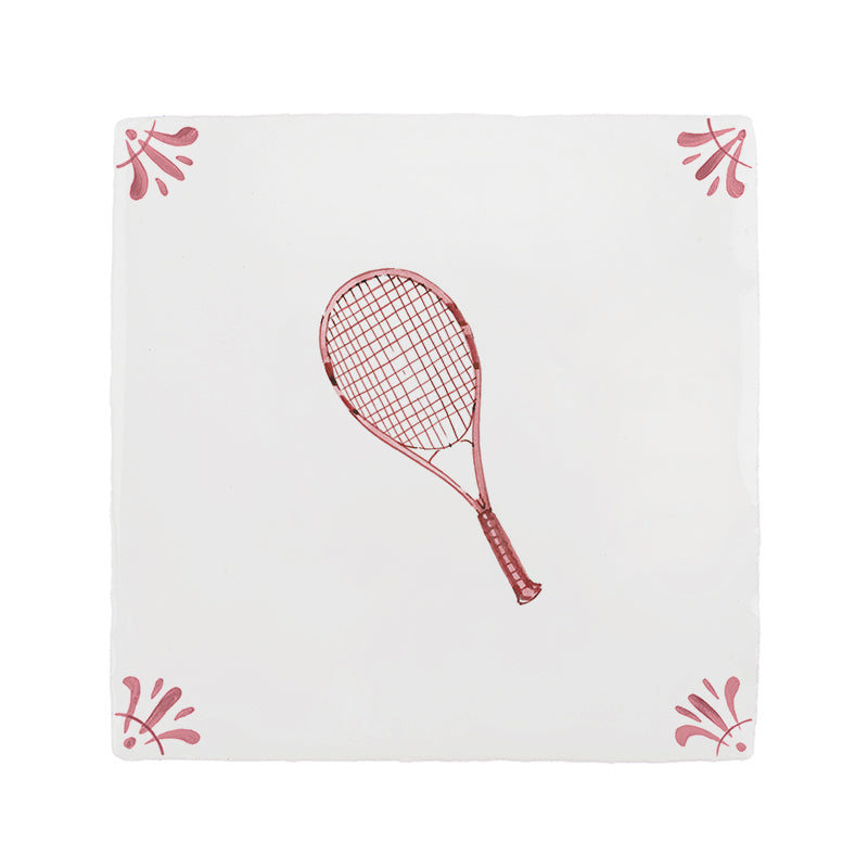 Tennis Racket Delft Tile