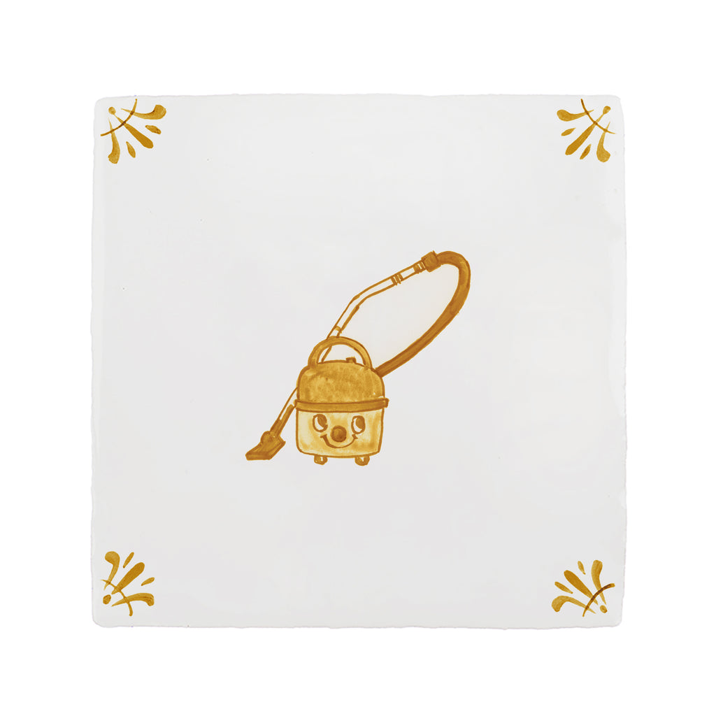 The Happy Hoover Delft Tile