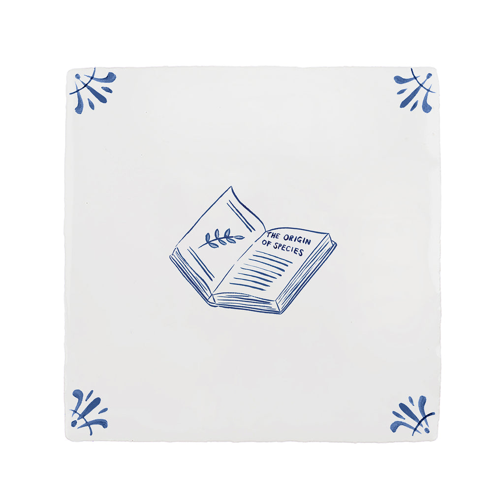 The Origin of Species Delft Tile