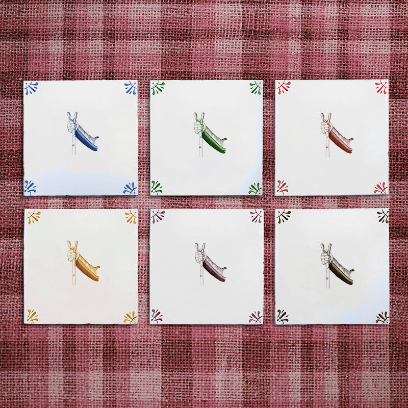 Thumb Stick Delft Tile