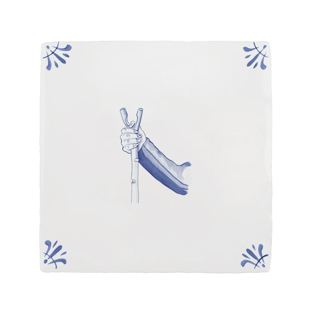 Thumb Stick Delft Tile