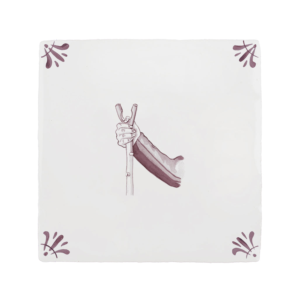 Thumb Stick Delft Tile