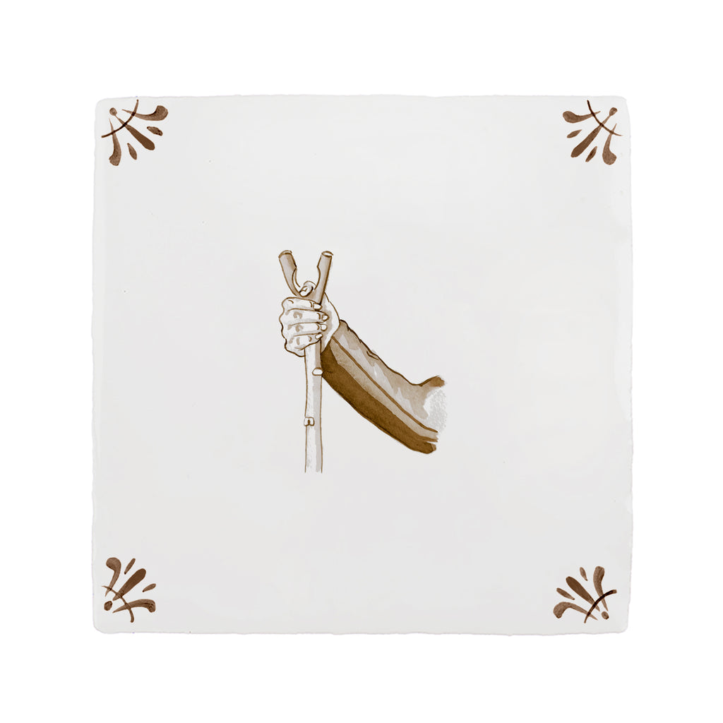 Thumb Stick Delft Tile