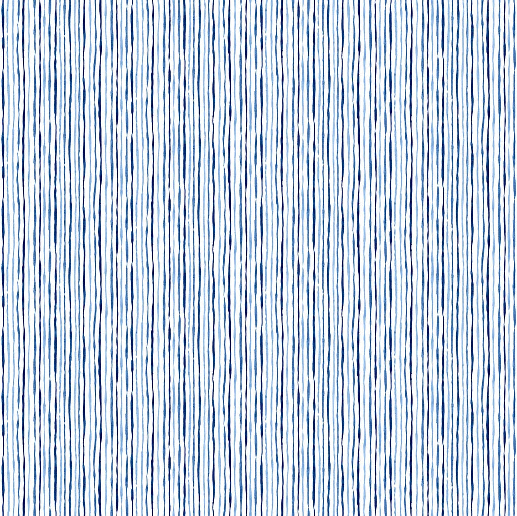 Pattern of blue vertical lines on a white background