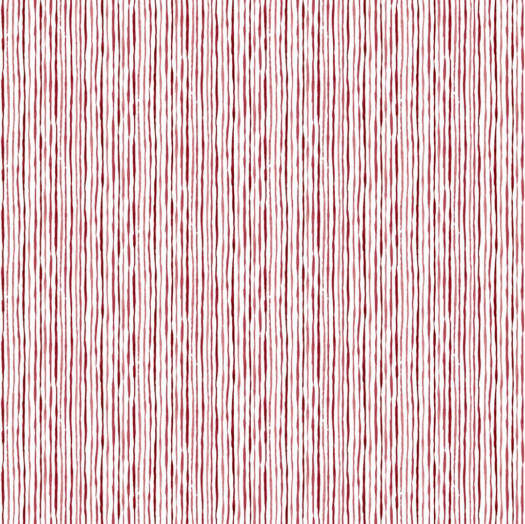 Pattern of red vertical lines on a white background
