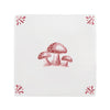 Toadstools Delft Tile