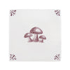 Toadstools Delft Tile
