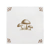 Toadstools Delft Tile